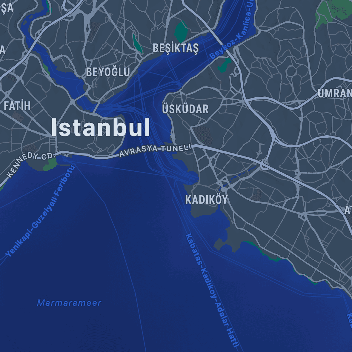 Map of Istanbul