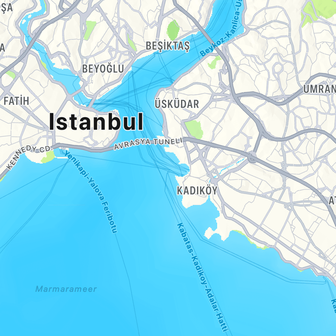 Map of Istanbul